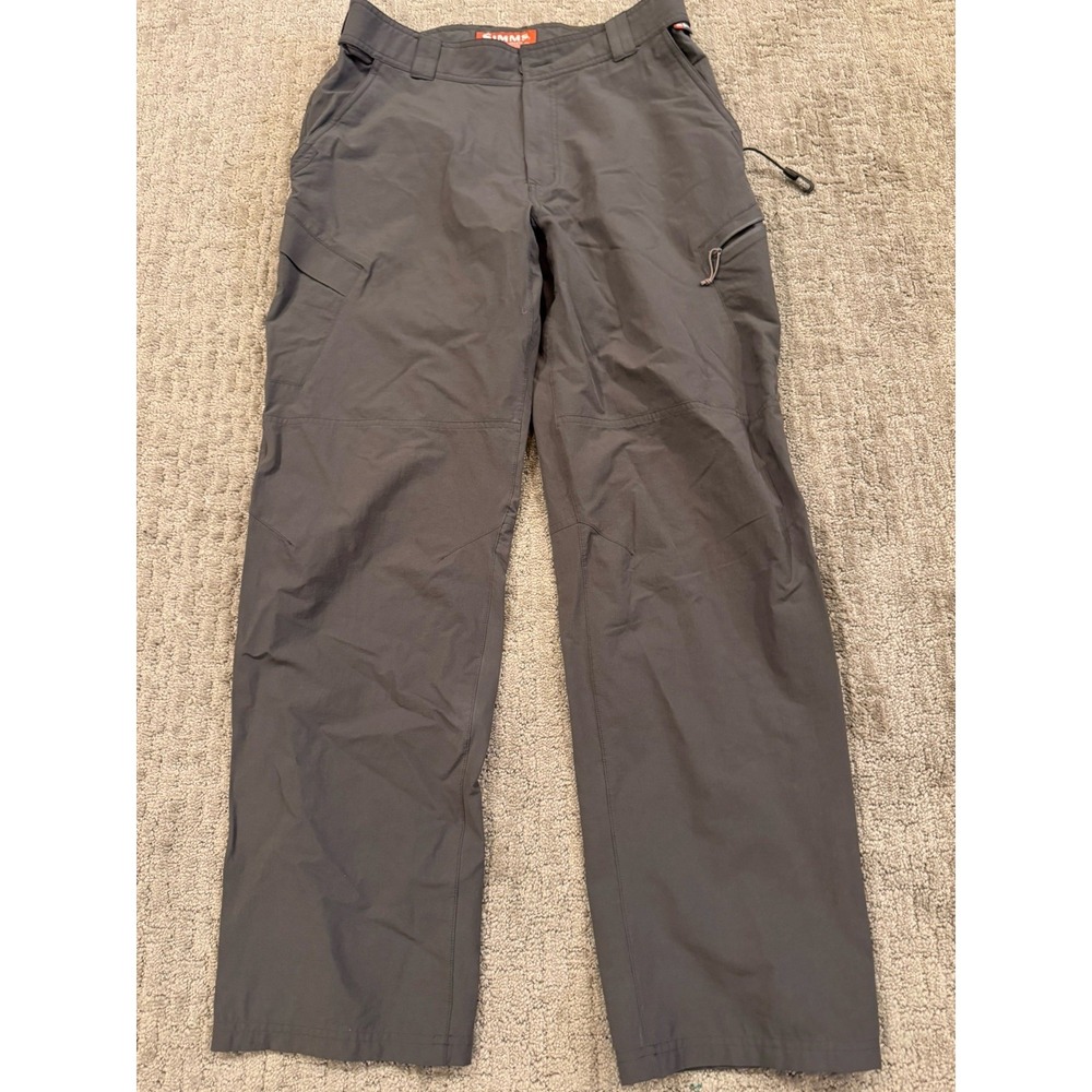 Simms Medium Gray Nylon Fishing Pants (T)
